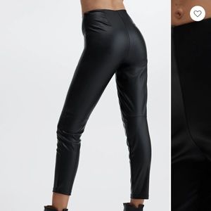 Fabletics Brand New Vegan Leather Legging NWT